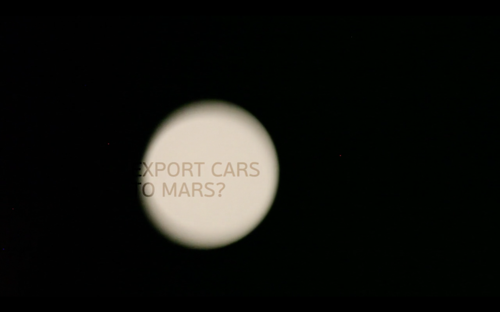 EXPORT CARS TO MARS